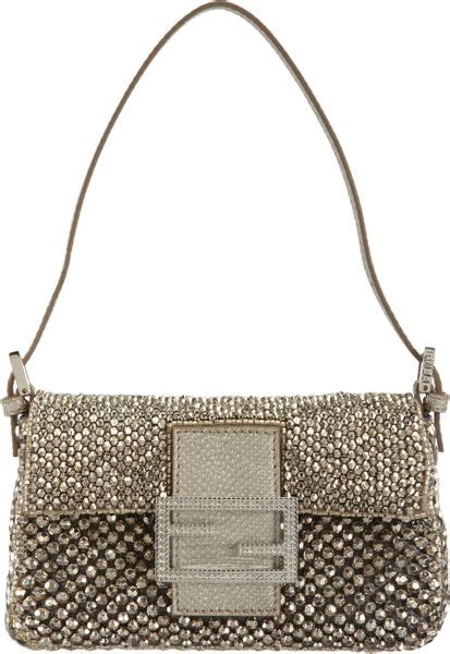 fendi beaded|fendi baguette silver.